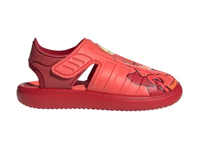 Pre-owned Adidas Originals Pixar Water Sandal Disney Sneakers In Better Scarelet Red/cloud White