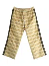 Adidas Originals Plaid-pattern Trousers In Neutral