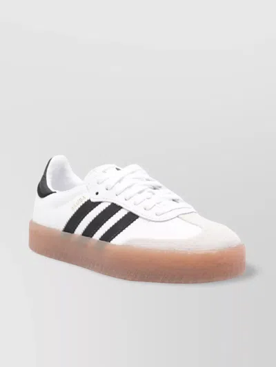 Adidas Originals Platform Samba Sneaker Gum-rubber Sole In White