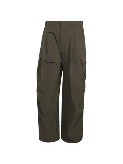 Adidas Originals Pleated Cargo Pants In Green