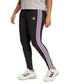 Adidas Originals Plus Size Essentials 3-stripes Cotton Leggings In Multi