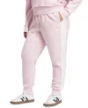 Adidas Originals Plus Size Essentials 3-stripes Fleece Slim Pants In Pink