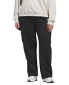 Adidas Originals Plus Size Essentials Fleece Logo Cargo Pants In Green