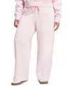 Adidas Originals Plus Size Essentials Fleece Mid-rise Sweatpants In Pink