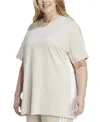 Adidas Originals Plus Size Essentials Logo T-shirt In White
