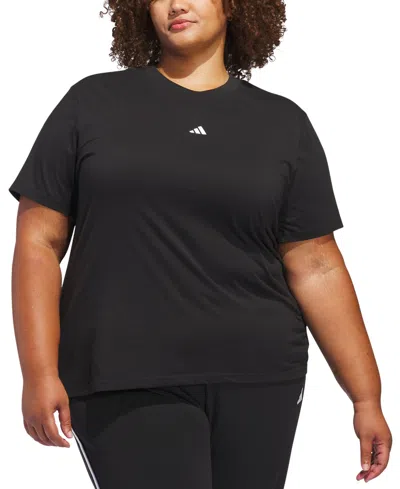 Adidas Originals Plus Size Essentials Logo T-shirt In Black