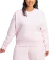 Adidas Originals Plus Size Essentials Small-logo Fleece Sweatshirt In Pink