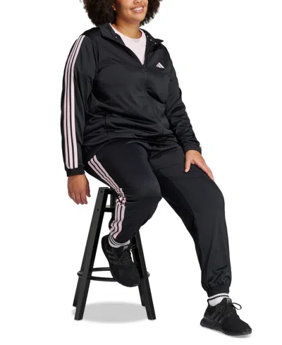 Adidas Originals Plus Size Essentials Tricot Three Stripes Track Jacket