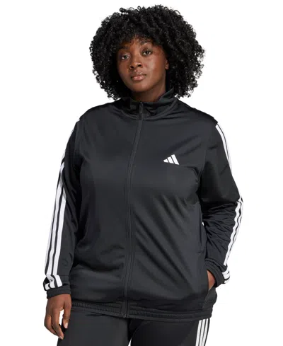 Adidas Originals Plus Size Essentials Tricot Three Stripes Track Jacket