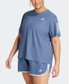 Adidas Originals Adidas Own The Run Performance T-shirt In Preloved Ink