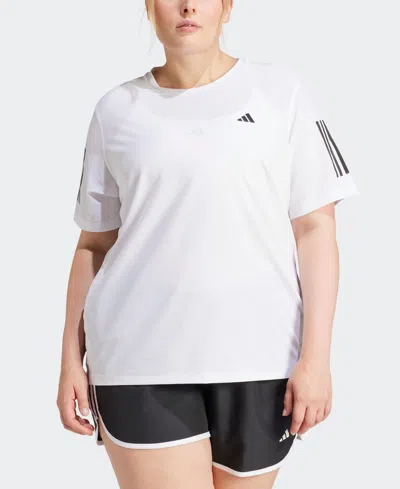 Adidas Originals Adidas Aeroready Train Essentials 3-stripes Tee In White And Black