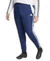 Adidas Originals Plus Size Tricot 3-stripes Track Pants In Team Navy Blue