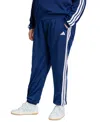 Adidas Originals Plus Size Tricot 3-stripes Track Pants In Black