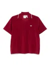 Adidas Originals Adidas X Wales Bonner Tiziano Red Terry Fabric Wales Bonner X Adidas Polo Shirt In Purple