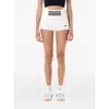 Adidas Originals High-rise Ribbed Boy Shorts In White
