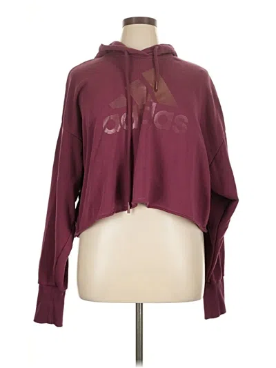 Pre-owned Adidas Originals Poncho In Burgundy