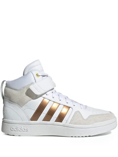 Adidas Originals Postmove Mid "white/gold" Sneakers