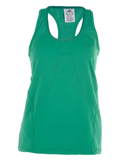 Adidas Originals Powerluxe No Fuss Tank Top In Green