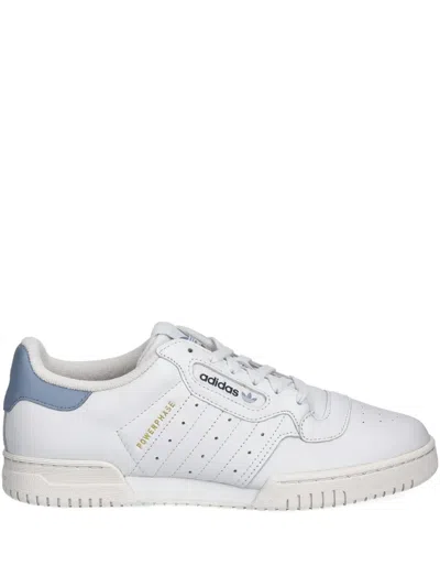 Adidas Originals Powerphase Leather-panelled Low-top Sneakers In White
