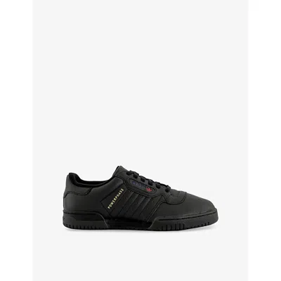 Adidas Originals Womens Core Black Powerphrase Leather Low-top Trainers