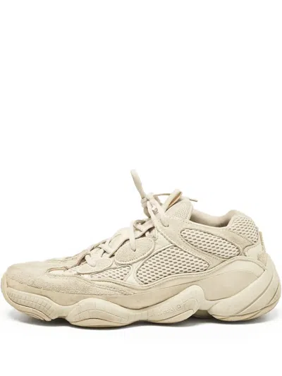 Pre-owned Adidas Originals  500 Mesh-panelled Sneakers In Neutral