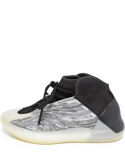 Pre-owned Adidas Originals  Qntm Textured High-top Sneakers In Black