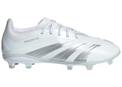 Pre-owned Adidas Originals Predator 24 Elite Fg Sneakers In Cloud White/silver Metallic