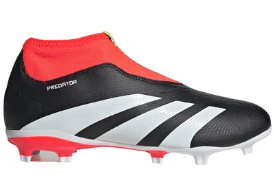 Pre-owned Adidas Originals Predator 24 League Laceless Fg Sneakers In Core Black/cloud White/solar Red