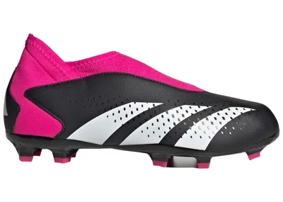 Pre-owned Adidas Originals Predator Accuracy.3 Laceless Fg Team Shock Pink Sneakers In Core Black/cloud White/team Shock Pink 2 In Multi