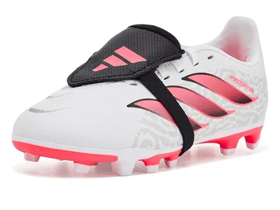 Adidas Originals Predator Club Fold-over Tongue Firm/multi Ground Football Boots (little Kid/big Kid) Kids Shoes Whit