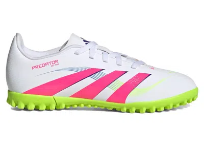 Pre-owned Adidas Originals Predator Club Tf Celestial Victory Pack (kids) Sneakers In Cloud White/lucid Pink/lucid Lemon