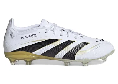 Pre-owned Adidas Originals Predator Elite Fg Road To Glory Pack (kids) Sneakers In Cloud White/core Black/gold Metallic