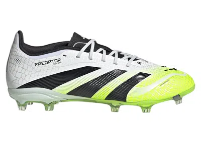 Pre-owned Adidas Originals Predator Elite Fg Sneakers In Cloud White/core Black/lucid Lemon In Multi