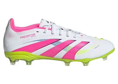 Pre-owned Adidas Originals Predator Elite Fg Sneakers In Cloud White/lucid Pink/lucid Lemon In Multi