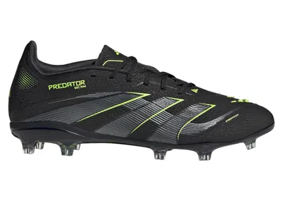 Pre-owned Adidas Originals Predator Elite Fg Sneakers In Core Black/iron Metallic/lucid Lemon In Multi