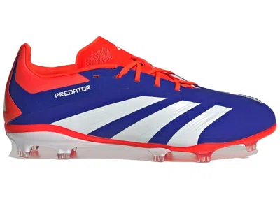 Pre-owned Adidas Originals Predator Elite Fg Sneakers In Lucid Blue/cloud White/solar Red In Multi