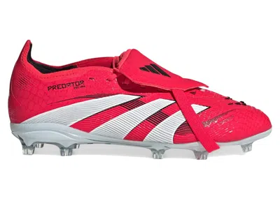 Pre-owned Adidas Originals Predator Elite Foldover Tongue Fg Pure Victory Pack Sneakers In Lucid Red/cloud White/core Black In Multi