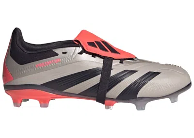 Pre-owned Adidas Originals Predator Elite Foldover Tongue Fg Sneakers In Platinum Metallic/aurora Black/carbon