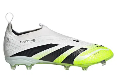 Pre-owned Adidas Originals Predator Elite Laceless Fg Sneakers In Cloud White/core Black/lucid Lemon In Multi