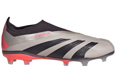 Pre-owned Adidas Originals Predator Elite Laceless Fg Sneakers In Platinum Metallic/aurora Black/carbon