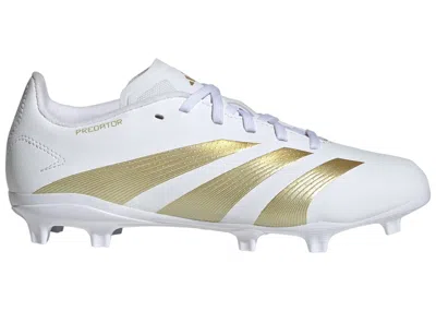 Pre-owned Adidas Originals Predator League Fg Sneakers In Cloud White/gold Metallic/sandy Beige Met