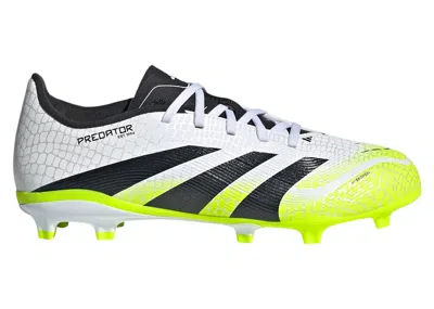 Pre-owned Adidas Originals Predator League Fg/mg Sneakers In Cloud White/core Black/lucid Lemon In Multi