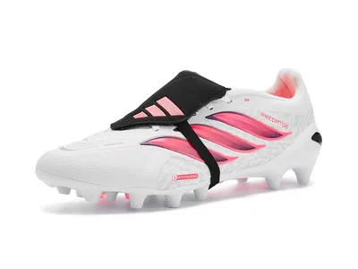 Adidas Originals Predator League Fold-over Tongue Artificial Ground Football Boots Soccer Shoes White/solar Turbo/bla