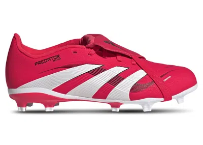 Pre-owned Adidas Originals Predator League Foldover Tongue Fg Pure Victory Pack Sneakers In Lucid Red/cloud White/core Black