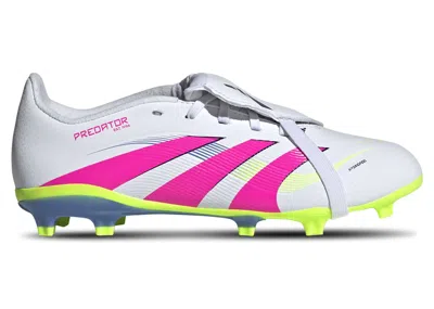 Pre-owned Adidas Originals Predator League Foldover Tongue Fg/mg Celestial Victory Pack (kids) Sneakers In Cloud White/lucid Pi