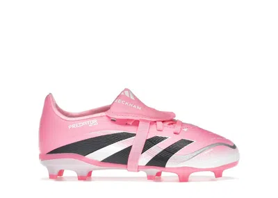 Pre-owned Adidas Originals Predator League Foldover Tongue Fg/mg David Beckham (kids) Sneakers In Beam Pink/core Black/cloud Wh