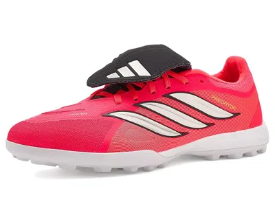 Adidas Originals Predator League Fold-over Tongue Turf Football Boots Soccer Shoes Solar Turbo/thermal Chrome/core Bl In Red
