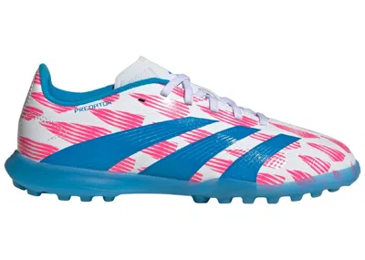 Pre-owned Adidas Originals Predator League Turf Sneakers In Cloud White/solar Blue/solar Pink In Multi