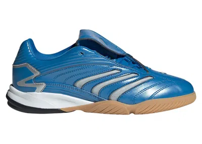 Pre-owned Adidas Originals Predator Sala (women's) Sneakers In Blue/silver Metallic/gum