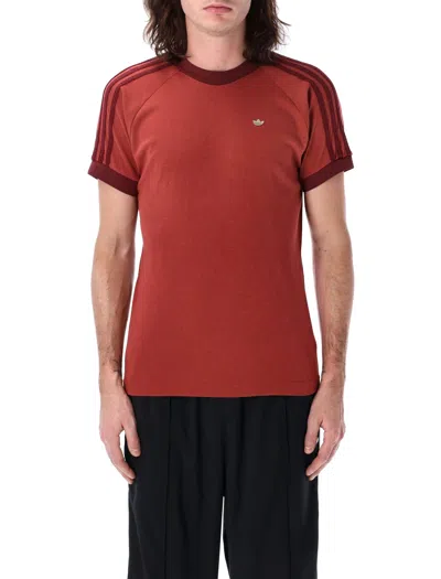 Adidas Originals Cali T-shirt In Burgundy